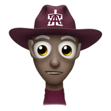 Texas A&M Aggie Alien sticker