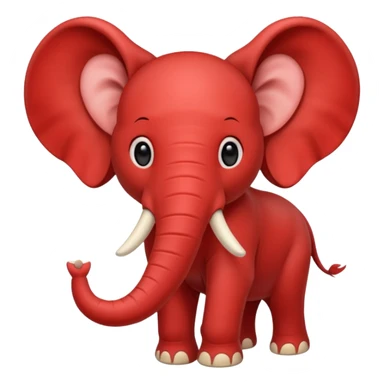 red elephant sticker