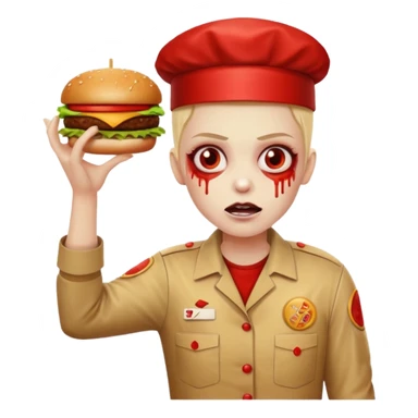 zombie drive-thru cravings sticker