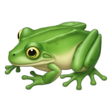 Une grenouille qui court sticker
