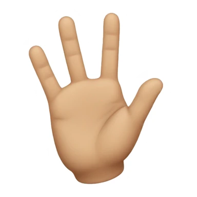 It's a hand like ok but with only 2 fingers sticker