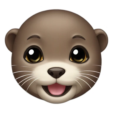 baby otter sticker