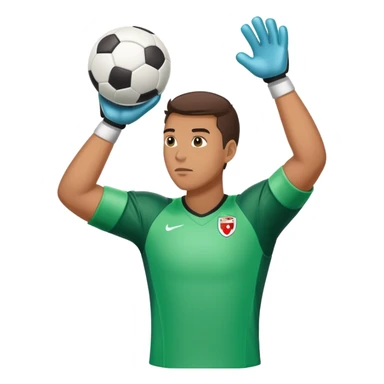 football goalkeeper catching ball sticker