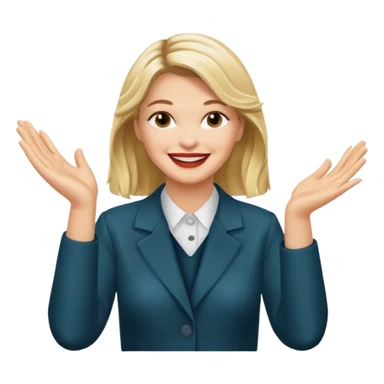 Laura Palmer hands clapping  sticker