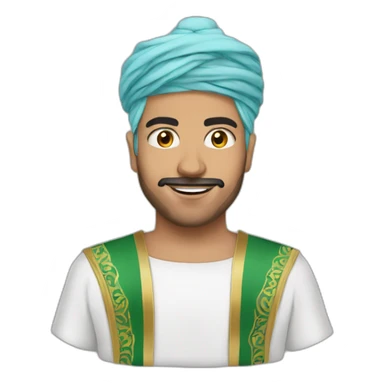 Roi Maroc Mohamed 6 nu sticker