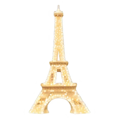 Eiffel tower with lights sticker