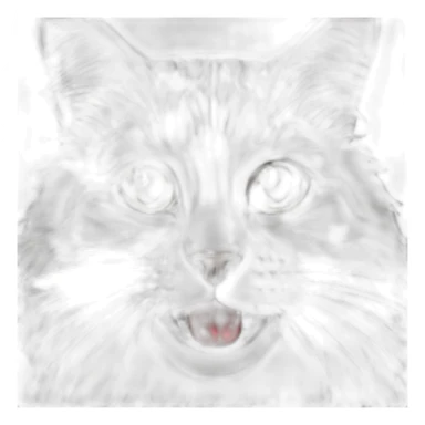 tabby longhair cat sticker