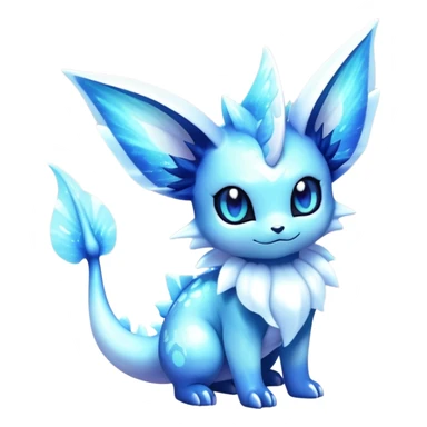 Nebulae Noibat-Vaporeon-Meowstic-Fakémon-hybrid-creature (full body)  sticker