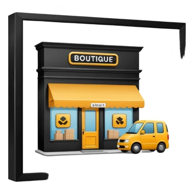 goods delivery point boutique sticker