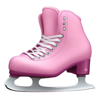beautiful pink pair of figure skates sticker