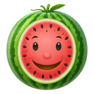 Watermelon happy sticker