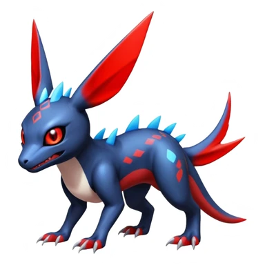  Cute Guilmon-Latias-Koraidon-Umbreon-Fakémon-hybrid-creature (full body)  sticker