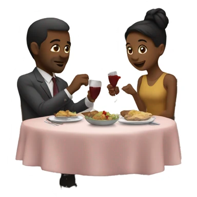 dinner date sticker