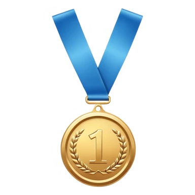 make a medal that is completely blue sticker