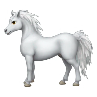 Dragon horse sticker