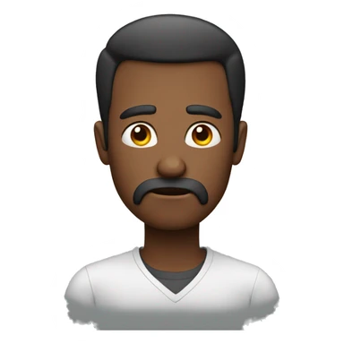 man in worry sticker