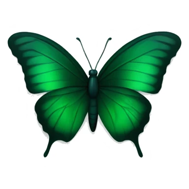 Very dark green butterfly in iphone design sticker