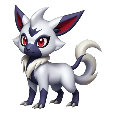 Shiny Dark Edgy Cute Absol-Noibat-Zangoose-Hybrid (Full body) sticker