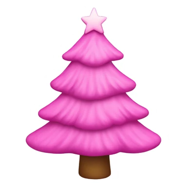 pink christmastree sticker