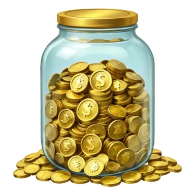 jar full of money sticker