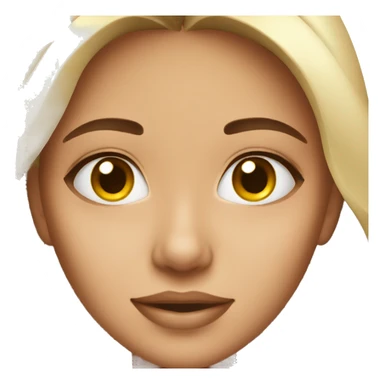 Girl with skincare on sticker