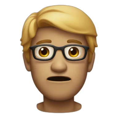 emoji be quiet sticker