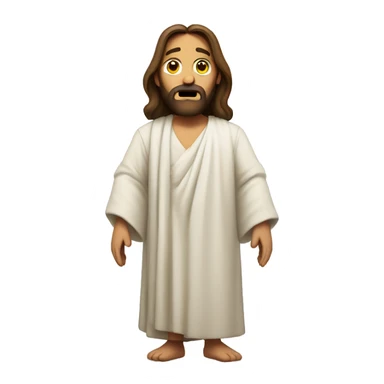 jesus shrugging sticker