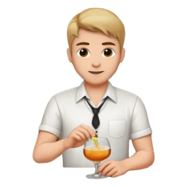 bartender mixing drinks sticker