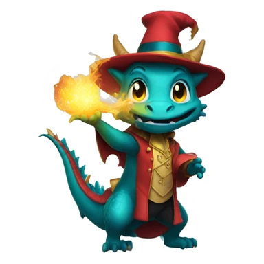 Dragon magician sticker