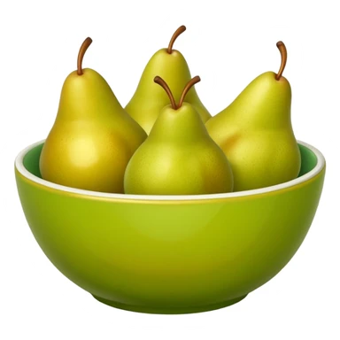 Bowl of pears sticker