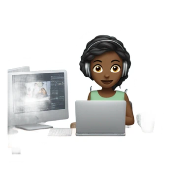 video editor woman  sticker