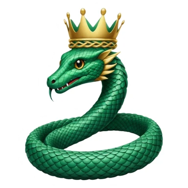 crowned serpent sticker
