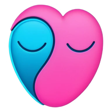 minimalist cartoon butt emoji, neon pink and blue glowing outline, smooth rounded shapes, cyberpunk aesthetic, high contrast, vector style, no background sticker