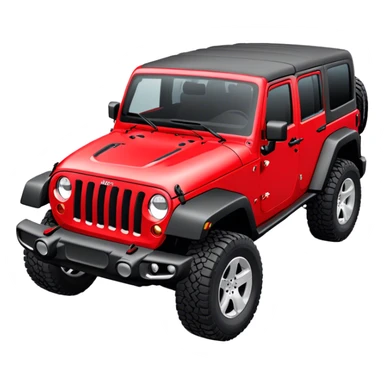 Jeep Wrangler - Jeep (Model Year: 2022) (Iconic colour: Red) sticker