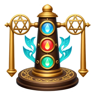 Navigation marker with magical symbols sticker