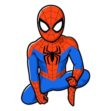Spider-Man superhero sticker