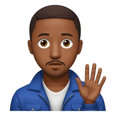 Marques Houston with dark brown hair sticker