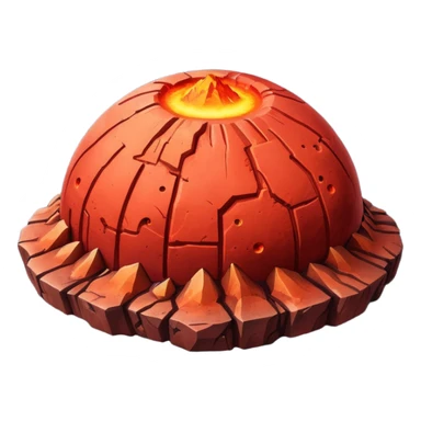 Planet with Olympus mons sticker