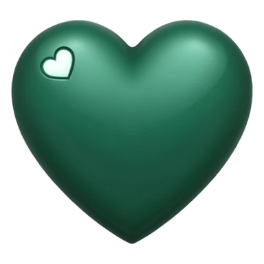 dark green heart emoji sticker