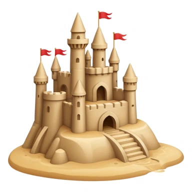 Sandcastle sticker