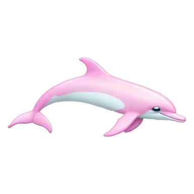 Pastel-pink-colors-dolphin sticker