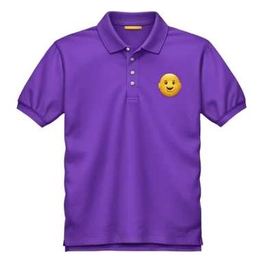 Purple half sleeves polo tshirt sticker