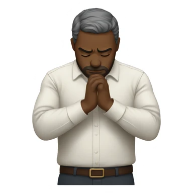 man bowing with respect sticker