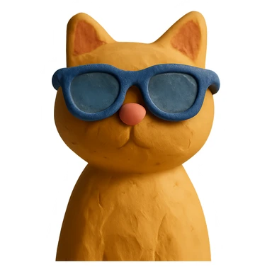 cat wearing sunglasses sticker