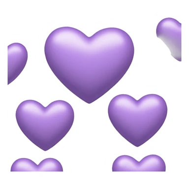 pastel purple heart sticker
