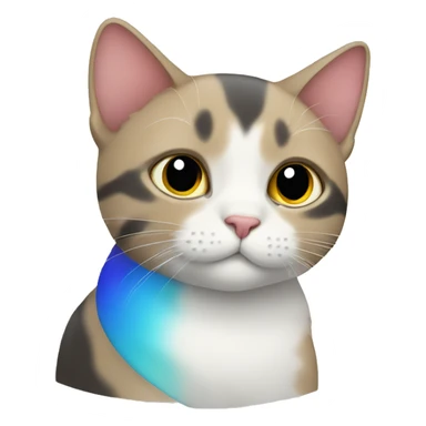 Cat recognizing autism pride sticker