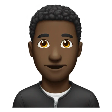 Black man with big nose sticker