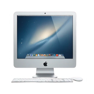 light pink imac desk top computer back view sticker