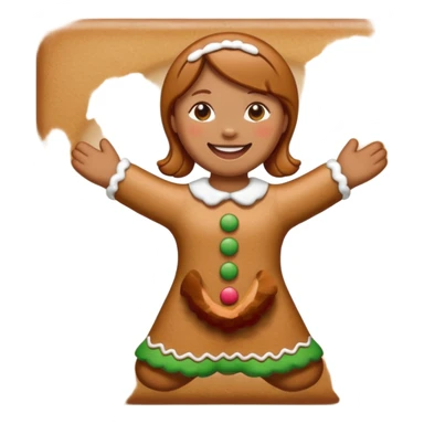 Gingerbread woman sticker