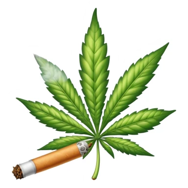 marihuana joint lit sticker